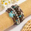 Pulsera de Tortuga Multicapa con Diseño Personalizado Transfronterizo Europeo y Americano, Mezcla y Combinación Sencilla, Estilo Bohemio Retro