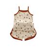 Pijama Original para Niños Estilo Danés Ropa de Casa para Niños Traje de Pijama de Tirantes de Verano Ropa para Bebé