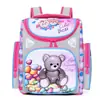 Mochila escolar transfronteiriça para alunos do ensino fundamental de 3 a 7 anos, mochila russa infantil 3D de casca rígida para comércio exterior