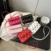 Moda Primaveral 2026 Elegante Lunares Lindo Dulce Fresco Diseño Hombro Único Axila Pequeño Cuadrado Bolso de Mujer