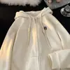 Chamarra con Capucha Estilo Niche Americano para Mujer Primavera y Otoño 2025 Nuevo Estilo Coreano Deportiva Casual Oversize Cardigan Sudadera Tendencia