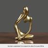 Estatueta Pensador Oco Cuidadosamente Selecionado, Ornamento de Dropshipping Transfronteiriço, Escultura Oca Ecológica de Resina