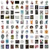 100 pegatinas retro de graffiti de cancha transfronterizas para decoración de tazas de agua, computadoras, pegatinas DIY para niños