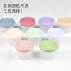 Caixa de almoço japonesa de silicone redonda para estudantes, lancheira selada para preservação de frutas, aquecível em micro-ondas