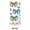 Pegatina de tatuaje, pegatina de tatuaje de simulación, pegatina de tatuaje en inglés, papel, flor, color, mariposa, transferencia de agua, pegatina a prueba de sudor, impermeable, venta al por mayor