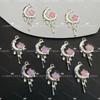Pingente de Liga Laço Estrela Lua Amor Flor DIY Feito à Mão Contas Brincos Pulseira Colar Acessórios Material