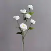 Capullos de Rosa Simulados, Peonías Exquisitas, Flor de Loto con Rocío, Adornos para Decoración de Bodas y Hogar, Accesorios para Hoteles, Ramos, Flores Artificiales