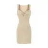 Vestido sin mangas ajustado con nudo plisado para mujer, estilo Puro Deseo, Top sin mangas sexy y falda corta, Falda bodycon ajustada de verano
