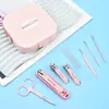 Set de cortaúñas anti salpicaduras en stock para uso doméstico, cortaúñas de alta gama para mujeres y hombres, juego de herramientas especializado