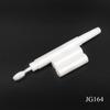 Tubo de plástico blanco para lápiz de cejas con cepillo material de embalaje cosmético redondo giratorio vermicelli tubo vacío suministro