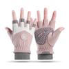 Guantes Cálidos para Niños y Niñas Estilo Cordón Engrosados Invierno Impermeables para Montañismo al Aire Libre Antideslizantes Ciclismo Guantes para Niños