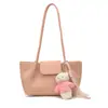 Bolsa Tote de Mão Simples e Versátil para Mulheres, Nova Moda Primavera 2026, Luxo Leve, Estilo Nicho, Bolsa de Ombro/Axila Personalizada