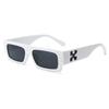 Nuevas gafas de sol rectangulares de montura pequeña europeas y americanas, gafas de sol transfronterizas con pierna X ancha, gafas de sol al por mayor