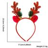 Fivela de Cabeça de Chifre de Desenho Animado Infantil Tiara de Árvore de Natal Decorações de Natal Chapéu de Natal Tiara de Bola de Pelo de Estrela Acessórios de Cabelo