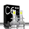 Mini C6 linterna frontal para coche faro de coche luz de carretera luz de cruce sin ventilador COB faro LED para coche DOB
