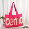 Bolsa Tote de Tricô Fashionável e Chamativa com Logo Personalizado, Exquisite Presente de Cosméticos, Bolsa de Ombro Grande Capacidade para Compras