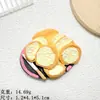 Tamaño Grande - Canasta de Pan Pintada Tostada Accesorios de Resina Pegamento Crema Imán para Refrigerador DIY Caja de Almacenamiento Llavero Venta al por Mayor