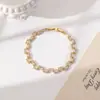 Europa e Estados Unidos transfronteiriço novo estilo ins luxo leve versátil moda pulseira requintada feminina simples zircônia joia de alta qualidade atacado