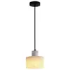 Lujo Ligero Creativo Mármol Natural Comedor Dormitorio Mesita de Noche Lámpara Colgante Pequeña Barra de Barra Mostrador Lámpara Colgante de Diseñador Iluminación Zhongshan Guangdong