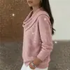 2026 Comercio Exterior Transfronterizo Sitio Independiente de Ropa para Mujer Amazon Aliexpress Otoño e Invierno Nuevos Tops y Suéteres de Color Sólido