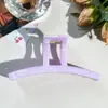 Pinza de Tiburón en Forma de T con Patrón de Mármol de Gama Alta para Cabello Semirrecogido en la Parte Trasera de la Cabeza, Estilo Coreano Pinza Grande de 13 cm para Mujeres