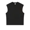 Tamanho Europeu 270g Estilo Marca Grande Colete Sem Manga Estilo Ins de Rua Colete Casual Solto para Homens e Mulheres Camisa Base Nevoeiro