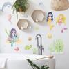 Novo LD74015 mundo subaquático Sereia Princesa Dolphin jardim de infância jardim de infância adesivo de parede decoração