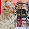 Pingente de Girassol em Ouro Puro 999 com Padrão Floral, Série Bolsa Balde, Cordão, Item Quente para Transmissão ao Vivo no Tiktok