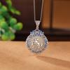Colgante de plata de ley S925 con forma de jade hetiano, estilo nacional, cloisonné, con doce signos del zodíaco, colgante de plata con forma de la suerte
