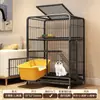 Gaiola Dobrável para Gatos Espaço Livre Casa Interior Novo Tipo Sem Instalação Cama para Gatos Banheiro para Gatos Casa Integrada para Gatos