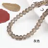 Kit de Materiales para Pulseras DIY Hechas a Mano con Cuentas 8mm Cristal de Vidrio Cuentas Planas Cuentas para Puerta Cortina Divisoria Cuentas Sueltas Semiacabadas