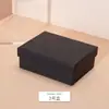 Elegante caja de joyería negra estilo business con tapa y base, adecuada tanto para artículos largos como cortos, juego universal de cajas de embalaje decorativas, se puede imprimir con logo