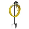 Soporte para Manguera de Jardín Removible de Metal Soporte para Manguera de Tubería de Agua Colgador de Manguera Estante de Almacenamiento Vertical para Manguera de Jardín