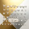 Acessórios de Unha em Liga de Cromo Borboleta Prata Mini Vazada Pequena Borboleta Strass Usável Decorações de Unha com Strass