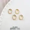 Marco Hueco de Cobre Puro Color Oro Conservante Corazón Octágono Rombus Adecuado para Marco de Diamante Swarovski Accesorios para Uñas