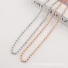 Accesorios de equipaje directos de fábrica cadena de cuentas redondas bolso de cadena DIY cadena bolso de mensajero de hombro cadena de hebilla de langosta de metal