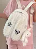 Mochila Yozzi 2026 Verano Nuevo Estilo Bloques de Color Lindos para Estudiantes Mujeres, Mochila de Gran Capacidad con un Diseño Dulce y Lindo