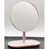 5029 Espelho de Maquiagem Simples para Mesa Espelho Redondo de Lado Único Rosa Espelho de Mesa Portátil Embalagem em Caixa de Papel