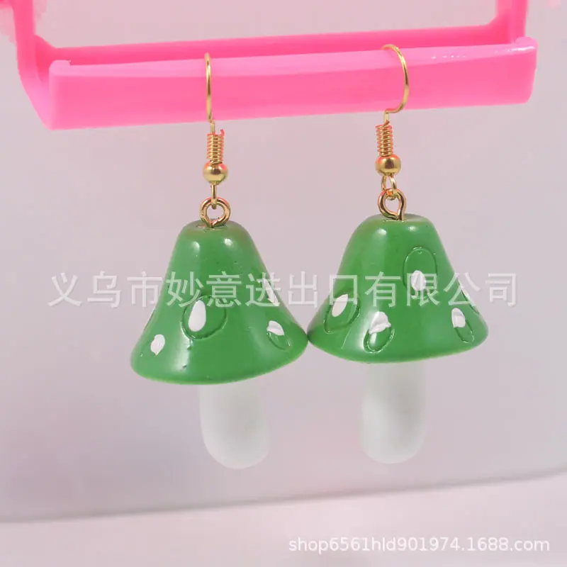 蘑菇耳环