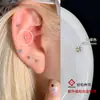 Mini Pendientes de Botón de Circonita Color Dopamina Versátiles para Mujer, Pendientes Minimalistas de Acero de Titanio de Alta Gama para el Día a Día, Exquisitos Nuevos Accesorios para Orejas