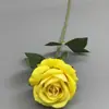 Flor Artificial Rosa de Terciopelo Individual Transfronteriza Boda Arreglo Floral para Salón de Bodas Floristería Cascada Paisajismo Muro de Flores Venta al por Mayor