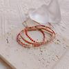 Pulseira de Pedra Natural Ins Design Nicho Japonês e Coreano Miçangas de Arroz Miyuki Japonesas Pequena Pulseira Feminina Feita à Mão