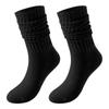 Calcetines Largos Transfronterizos para Hombres y Mujeres, Estilo Japonés Tejido Grueso Boca Ancha Estilo Universitario Calcetines Largos de Burbujas, Cálidos de Moda Algodón