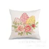 Decoración del Hogar Transfronteriza Funda de Almohada Conejo de Pascua Nórdico Cubierta para Cabecera de Sofá Funda de Almohada de Lino Venta al por Mayor Personalización