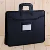 Bolsa para documentos portátil A4, bolsa para informações de conferências, pasta com capacidade para arquivo, logotipo impresso à mão