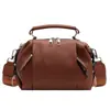 Bolso Boston Portátil Retro Europeo y Americano Transfronterizo para Mujer Otoño e Invierno 2024 Bolso de Hombro Casual de Moda de Gran Capacidad