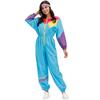 M-XL Retro 70s Disco Hip-Hop Ropa de Esquí Ropa de Halloween Fiesta Ropa Hip-Hop Uniforme de Béisbol para Mujer