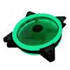 Ventilador da caixa do computador host de mesa 12cm Aurora RGB eclipse solar led mudança de cor dupla abertura refrigerada a água dissipação de calor mudo