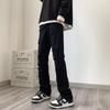 Pantalones vaqueros blancos de estilo moderno de High Street para hombre, estilo americano, con cremallera recta y abertura.