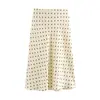 Falda midi elástica para mujer de estilo europeo y americano, novedad primavera 2025, venta al por mayor